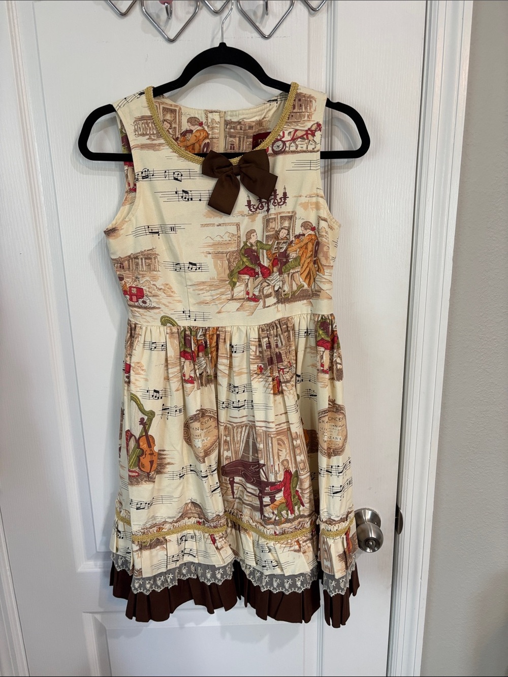 Mozart Print Lolita Mini Dress